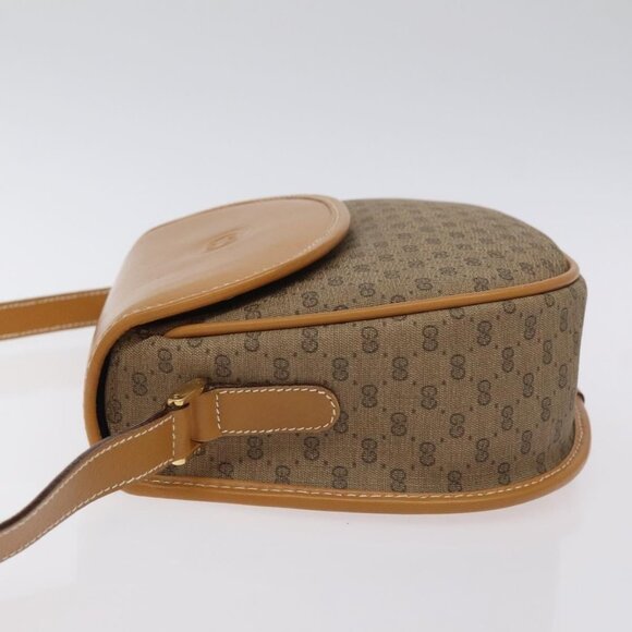 GUCCI Micro GG Supreme Shoulder Bag PVC Beige Gold 007 58 0074 Auth SW968 - Picture 5 of 16